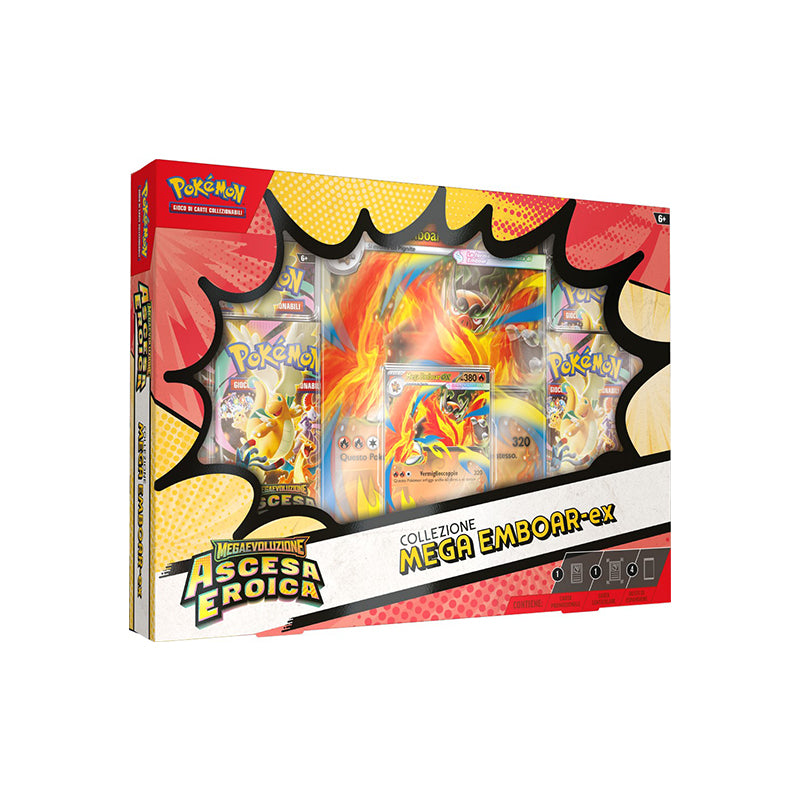 Pokémon Ascesa Eroica Collezione Mega Emboar-EX ITA