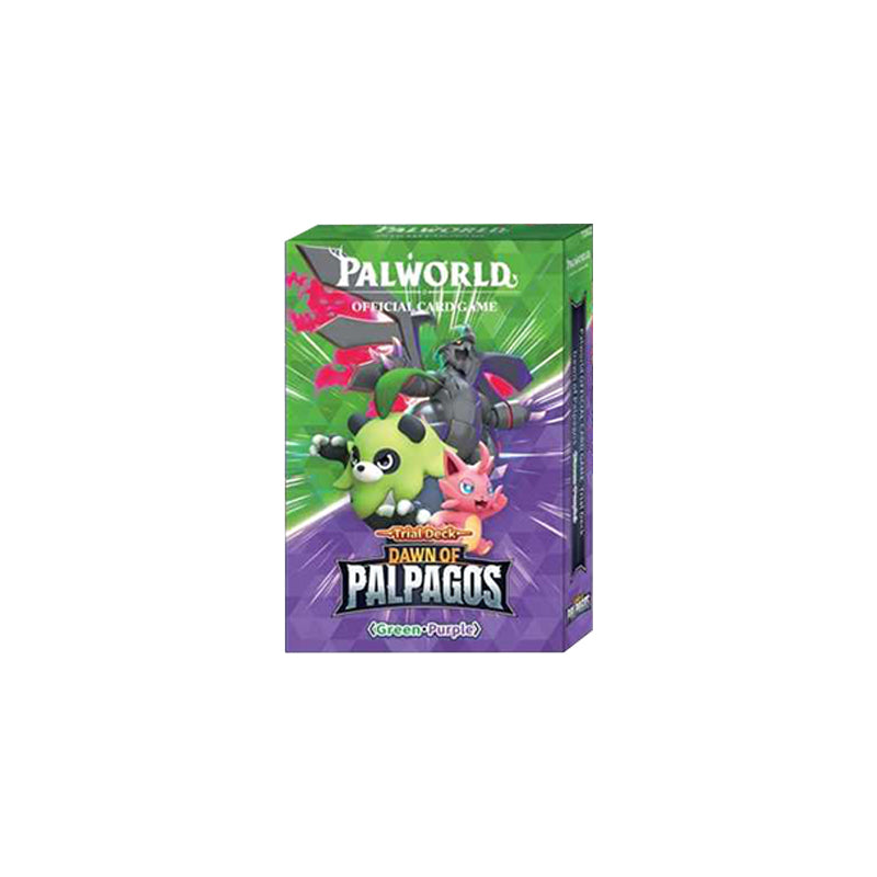 Palworld Card Game Trial Deck TD02 Dawn of Palpagos ENG (Green-Purple)