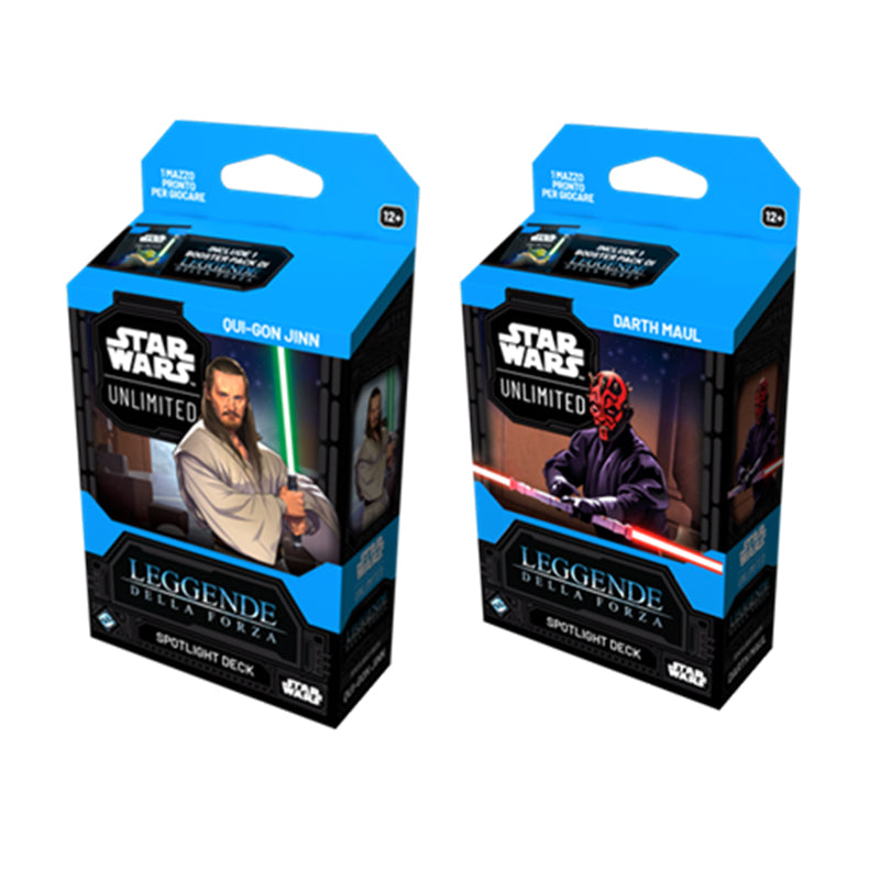 Star Wars Unlimited Leggende della Forza Spotlight Deck Bundle ITA
