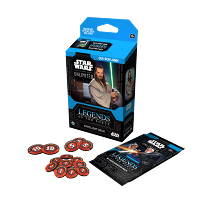 Star Wars Unlimited Legends of the Force Qui-Gon Jinn Spotlight Deck ENG
