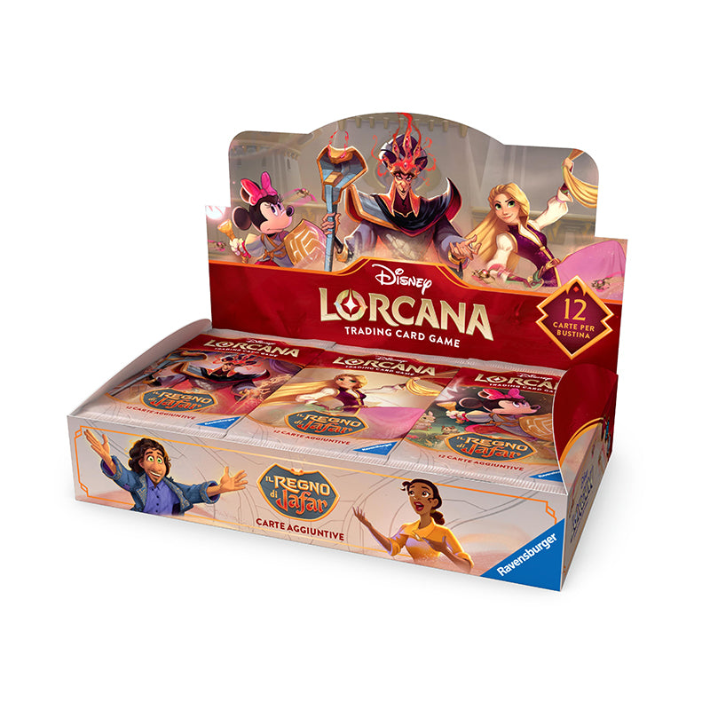 disney lorcana il regno di jafar box da 24 buste italiano
