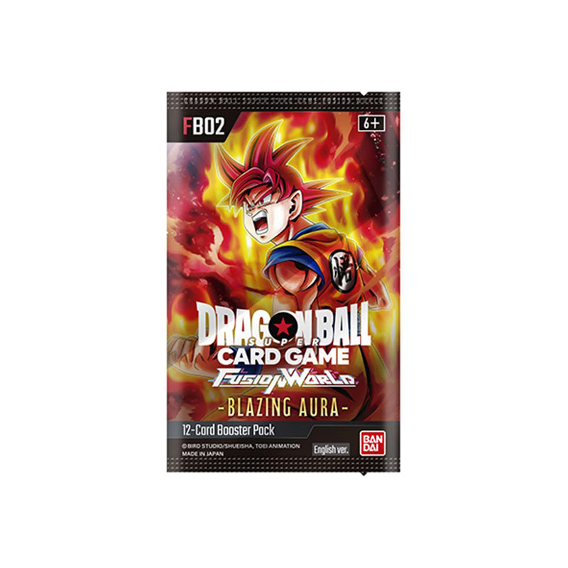 Dragon Ball Fusion World Blazing Aura FB02 Booster (12 Cards)