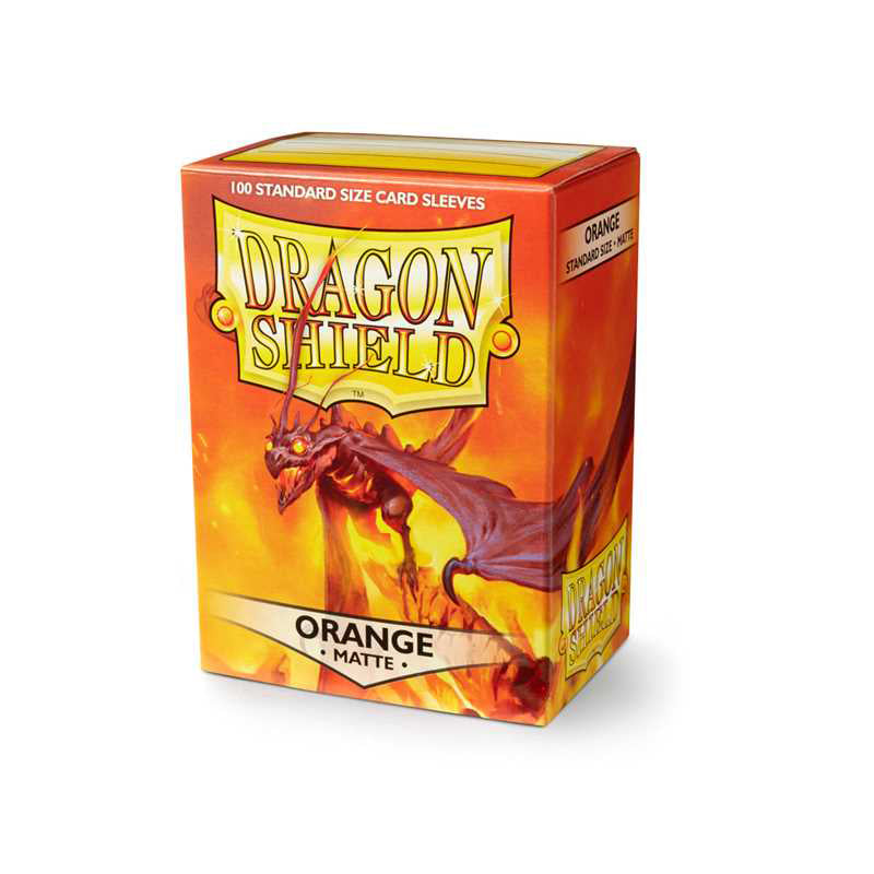 Dragon Shield Orange Matte Standard Sleeves