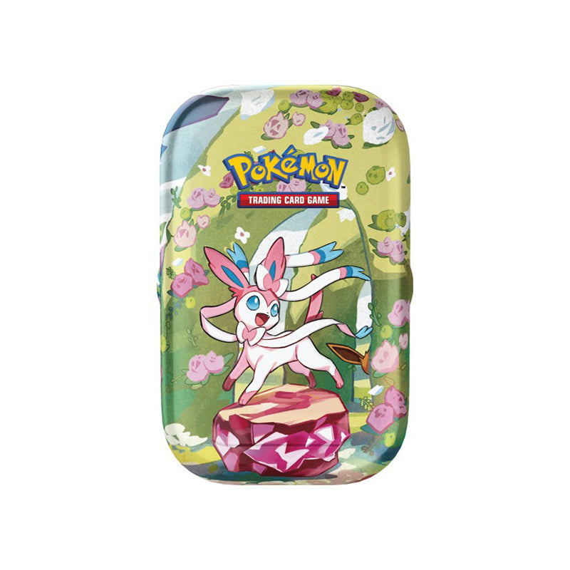 pokemon evoluzioni prismatiche mini tin da collezione sylveon italiana