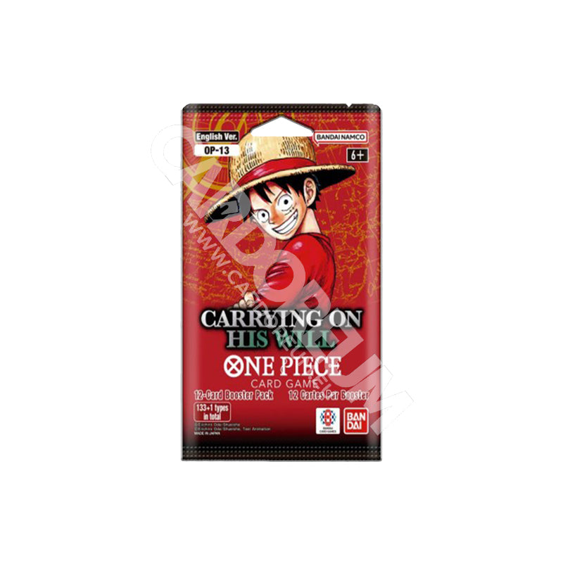 One Piece Carrying on His Will Paper Sleeve OP13 (12 Cards)