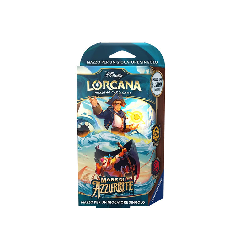 Disney Lorcana Mare di Azzurrite Starter Deck Ambra-Rubino