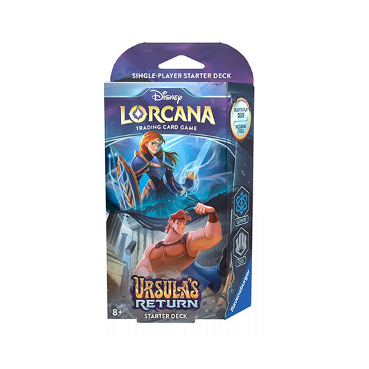 Disney Lorcana Ursula's Return Starter Deck Zaffiro-Acciaio