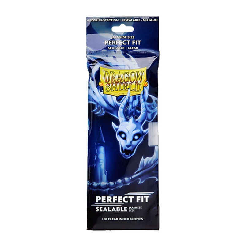 Dragon Shield Perfect Fit - Japanese Size - Sealable Clear (100 Sleeves)