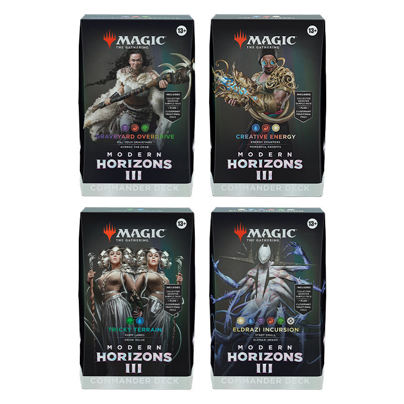 Modern Horizons 3 Commander Deck Display (4x Decks)