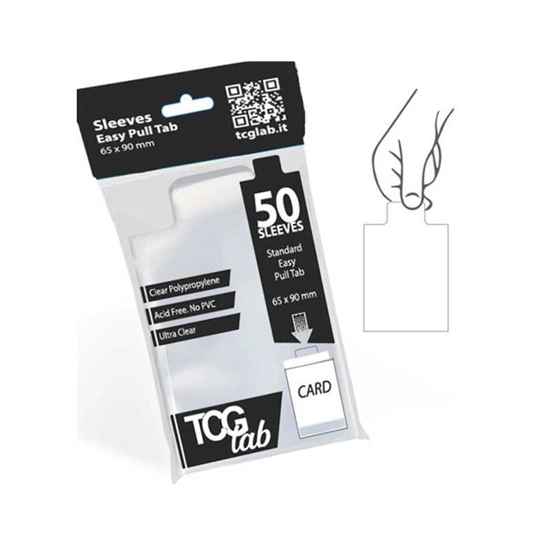 TCGLAB Sleeve Easy Pull Tab Clear (50x Sleeve)