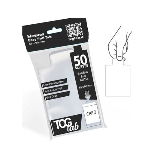 TCGLAB Sleeve Easy Pull Tab Clear (50x Sleeve)