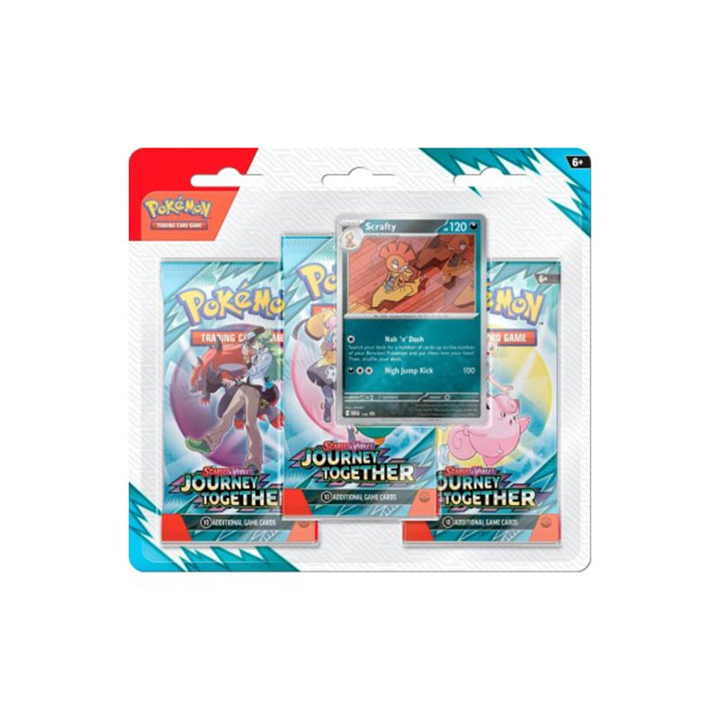 Pokémon Avventure Insieme Blister Scrafty (3 Packs + 1 Card)