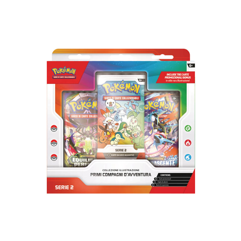 Pokémon Collezione Illustrazione Primi Compagni d'Avventura ITA (Serie 2)