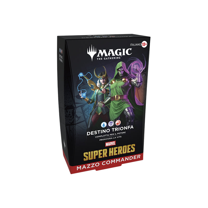 magic marvel super heroes commander deck italiano doom prevails