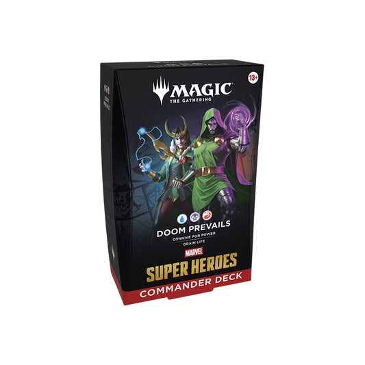 magic marvel super heores commander deck bundle ita 4 mazzi