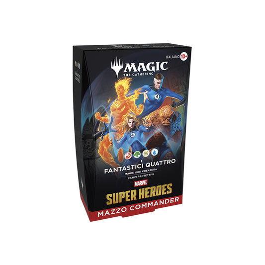magic marvel super heroes commander deck italiano fantastic four