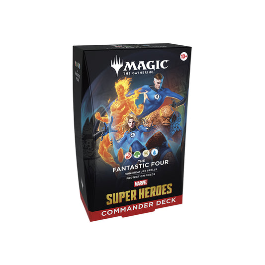 magic marvel super heores commander deck bundle ita 4 mazzi