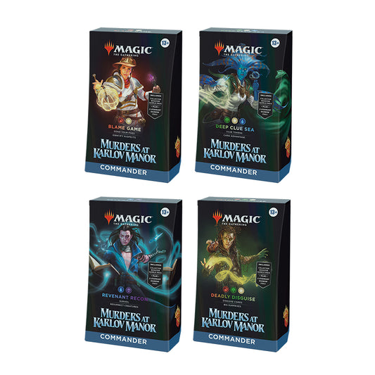 Murders at Karlov Manor Commander Deck Display (4 Decks)