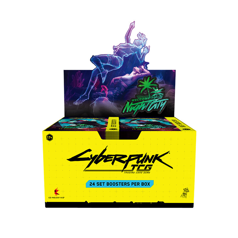 Cyberpunk TCG Welcome to Night City Retailer Booster Box ENG (24 Buste)