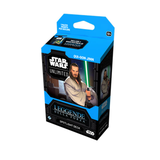 Star Wars Unlimited Leggende della Forza Qui-Gon Jinn Spotlight Deck ITA