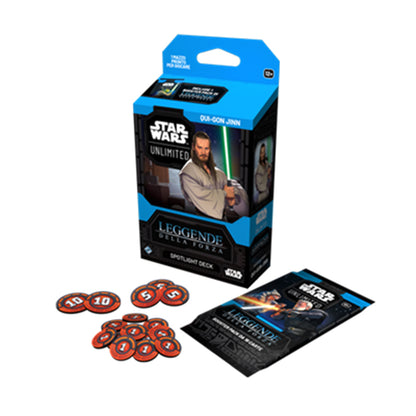Star Wars Unlimited Leggende della Forza Qui-Gon Jinn Spotlight Deck ITA