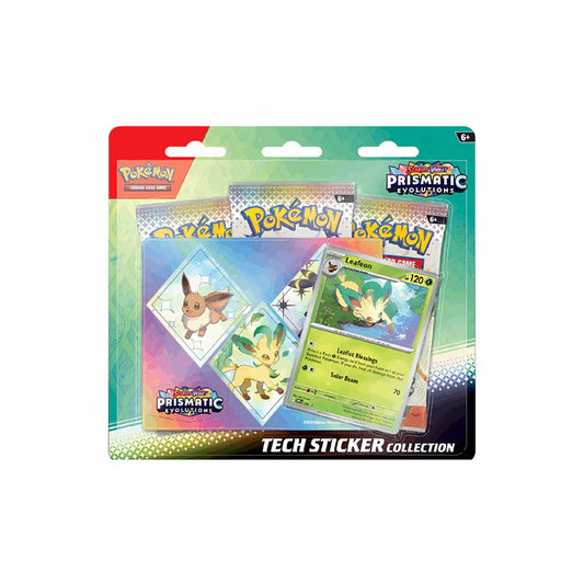 Pokémon Evoluzioni Prismatiche Blister Leafeon da 3 Buste e Adesivo