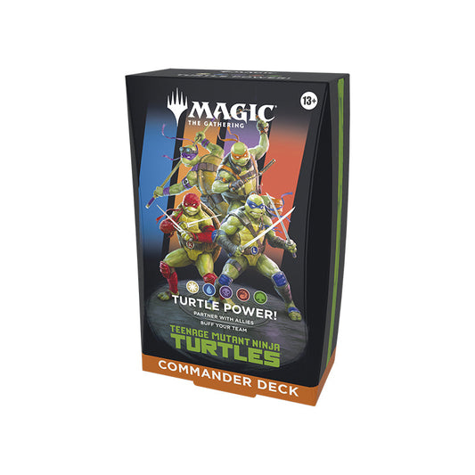 magic x teenage mutant ninja turtles tmnt commander deck inglese turtle power mazzo commander