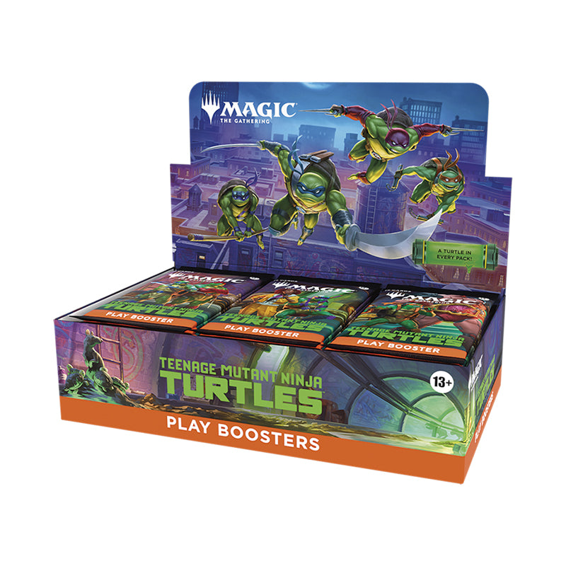 magic x teenage mutant ninja turtles tmnt play booster box inglese da 30 pacchetti - box di buste da gioco lingua inglese