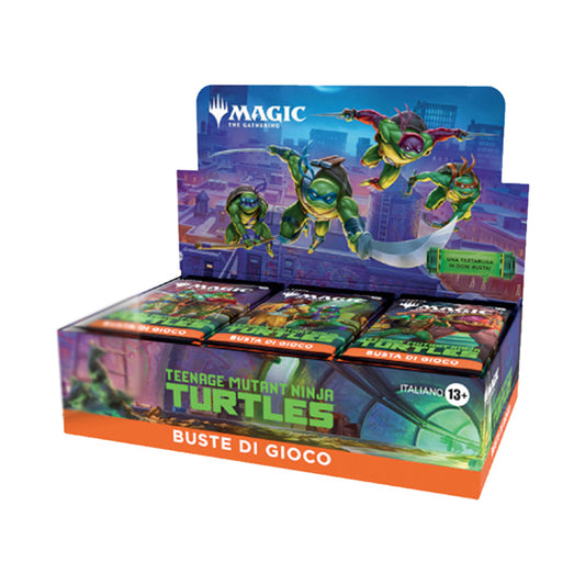 magic x teenage mutant ninja turtles tmnt play booster box da 30 buste - box di buste da gioco lingua italiana
