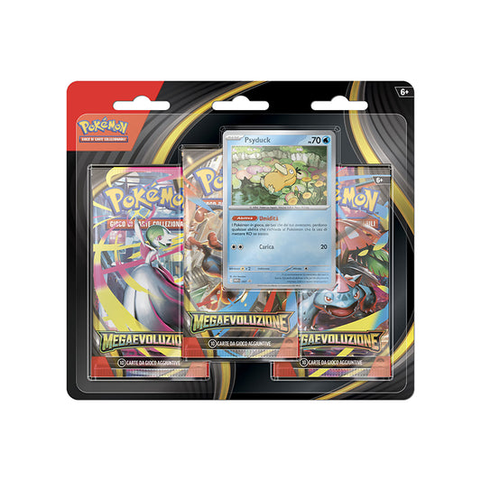 Pokémon Megaevoluzione Blister da 3 Buste - Psyduck ITA