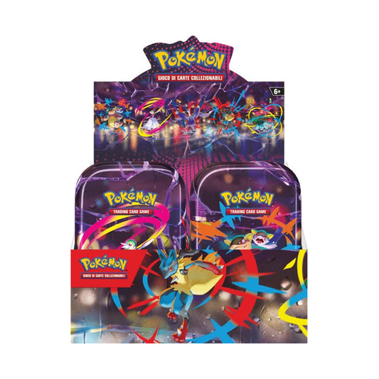 Pokémon Megaevoluzione Mini Tin da Collezione Megaeroi Display ITA