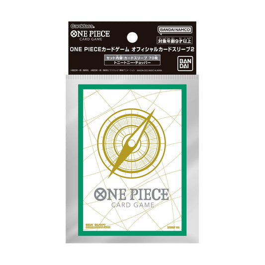 One Piece Card Game Official Sleeves 2024 - Standard White/Green