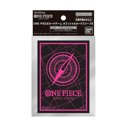 One Piece Card Game Official Sleeves 2024 - Black/Pink