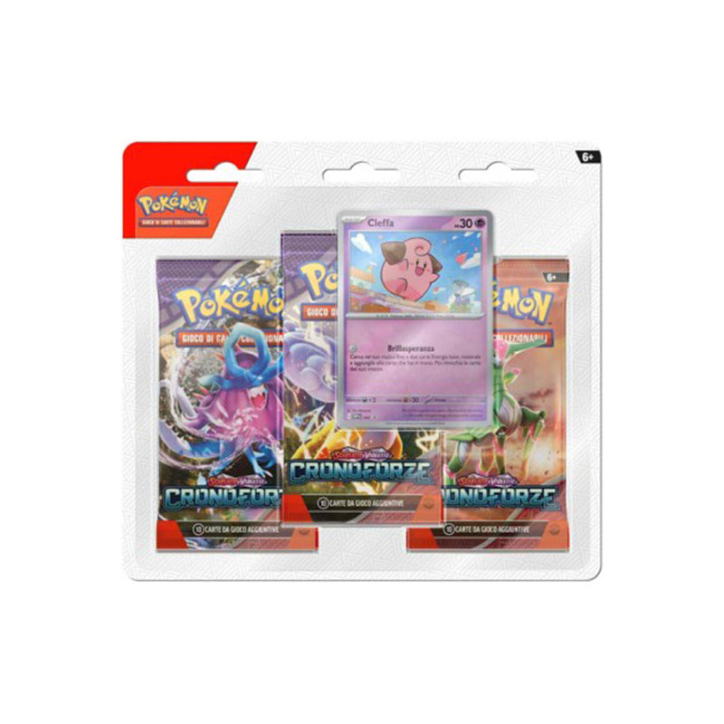 Pokémon Cronoforze Blister Cleffa (3 Packs + 1 Card)
