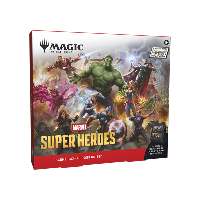 magic marvel super heroes scene box heroes united inglese