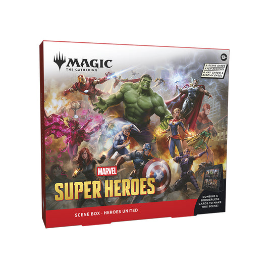 magic marvel super heroes scene box heroes united inglese