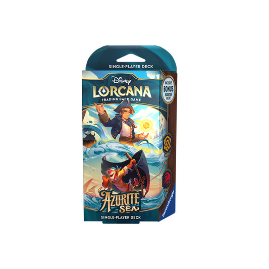 Disney Lorcana Mare di Azzurrite Starter Deck Ambra-Rubino