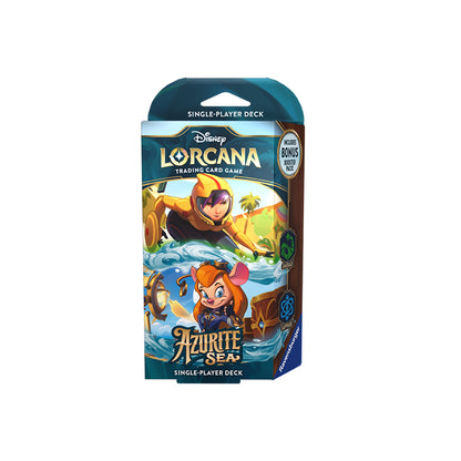 Disney Lorcana Mare di Azzurrite Starter Deck Smeraldo-Zaffiro