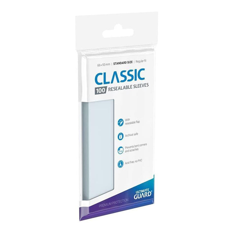 Ultimate Guard Classic Sleeves Resealable Standard Size (100 Sleeves)