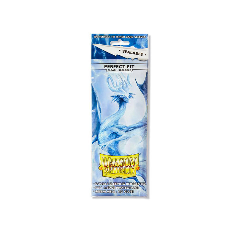 Dragon Shield Perfect Fit - Standard Size - Sealable Clear (100 Sleeves)